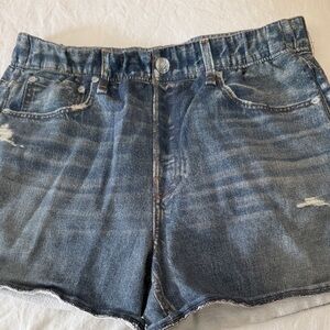 rag & bone Distressed Blue Jean Shorts